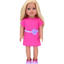 Kids Teamson Sophia's Posable 18" All Vinyl Blonde Hair Dolls "Chloe" with Blue Eyes