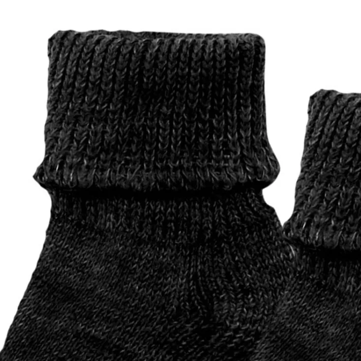 Kids Teamson Sophia's Scrunchy Knit Pair of Ankle Socks for 18" Dolls, Black- FINAL SALE