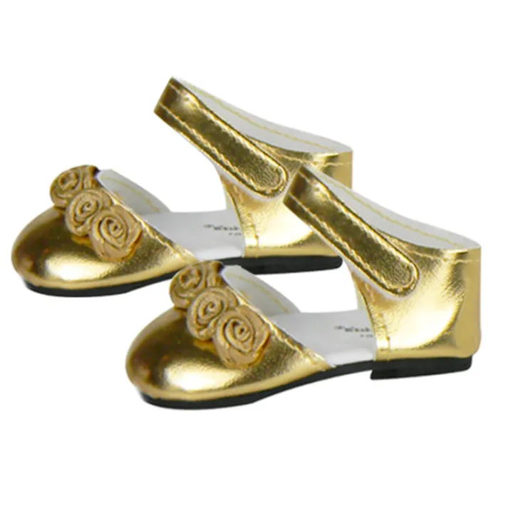 Kids Teamson Sophia's Sequin Party Dress, Headband and Dress Shoes for 18" Dolls, Gold- FINAL SALE