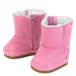 Kids Teamson Sophia's Set of 3 Suede Winter Boots for 18