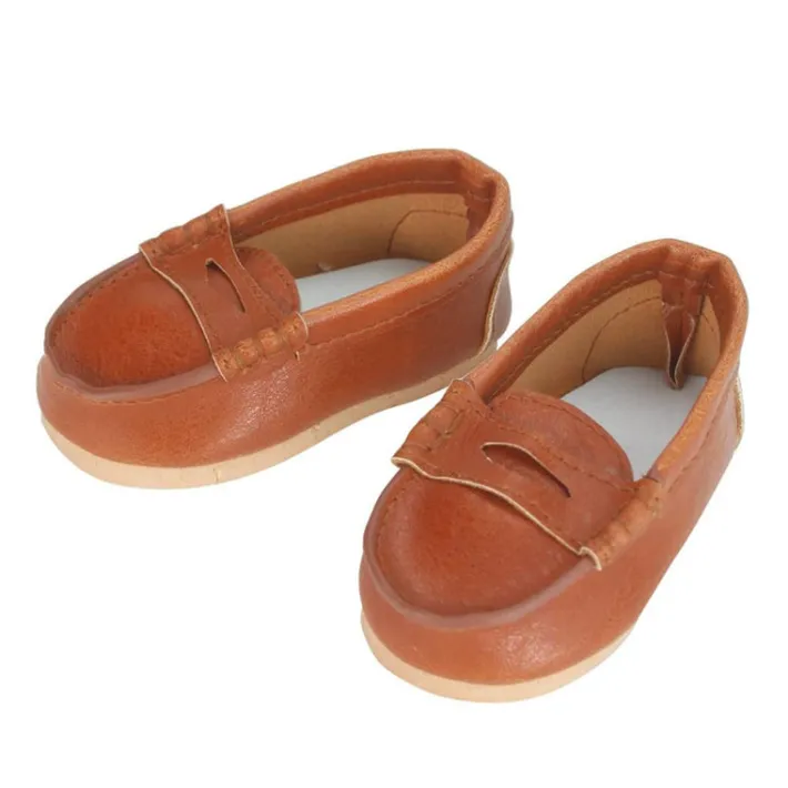 Kids Teamson Sophia’s Shirt, Jeans, and Penny Loafers Set for 18" Boy Dolls, Multi