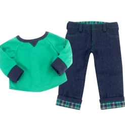 Kids Teamson Sophia’s Shirt, Jeans, and Penny Loafers Set for 18