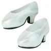 Kids Teamson Sophia's Sparkling Platform High Heels for 18" Dolls, Silver
