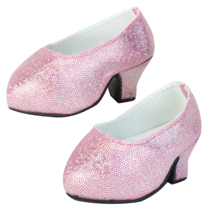 Kids Teamson Sophia's Sparkling Platform High Heels for 18" Dolls, Pink