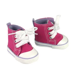 Kids Teamson Sophia's Sports Bra and Shorts, Socks, and High-Top Sneakers for 18