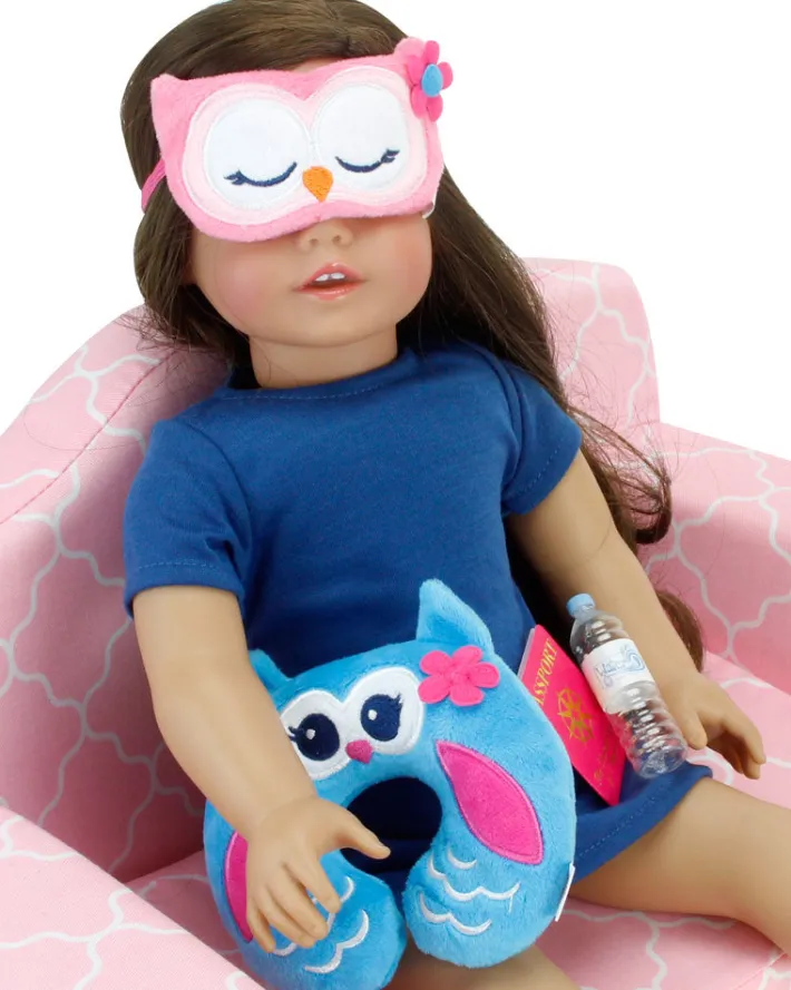 Kids Teamson Sophia’s Travel Accessories Plus Suitcase Set for 18" Dolls