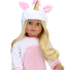 Kids Teamson Sophia's Unicorn Costume with Rainbow Mane & Tail for 18