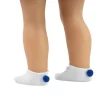 Kids Teamson Sophia's White Ankle Socks with Navy Pom-Poms for 18" Dolls- FINAL SALE
