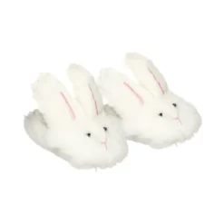 Kids Teamson Sophia’s White Bunny Slippers with Rabbit Ears for 18" Dolls
