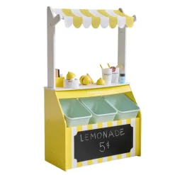 Kids Teamson Sunny Citrus Lemonade Stand Playset with Interactive Accessories