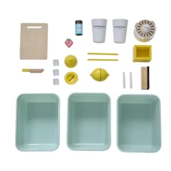Kids Teamson Sunny Citrus Lemonade Stand Playset with Interactive Accessories