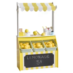Kids Teamson Sunny Citrus Lemonade Stand Playset with Interactive Accessories