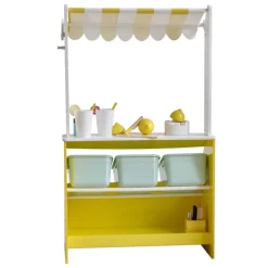 Kids Teamson Sunny Citrus Lemonade Stand Playset with Interactive Accessories