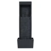 Teamson Home 37.99" Athena Outdoor Solar Powered Water Fountain, Black