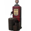 Teamson Home 42.01" Vintage Gas Pump Outdoor Water Fountain, Multi