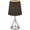 Teamson Home Aria 15" Modern Table Lamp with Round Shade, Brass/Black -FINAL SALE