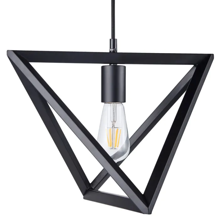 Teamson Home Armonia Geometric Pendant Lamp, Black -FINAL SALE