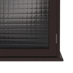 Teamson Home Chesterfield Removable Medicine Cabinet with Waffle Glass Door, Espresso