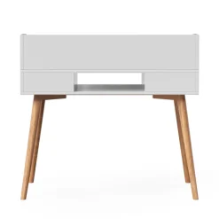 Teamson Home Creativo Writing Desk with Storage, White/Natural