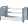Teamson Home Cubo Stacking Storage Unit, White/Gray