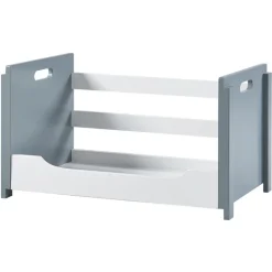 Teamson Home Cubo Stacking Storage Unit, White/Gray