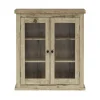 Teamson Home Donovan Removable Two-Door Wall Cabinet, Light Oak