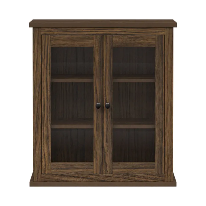Teamson Home Donovan Removable Two-Door Wall Cabinet, Walnut