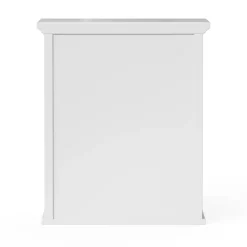 Teamson Home Glancy Removable Two-Door Wall Cabinet with Faux Louvered Doors, White