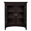 Teamson Home Madison Freestanding Two-Door Floor Cabinet, Espresso