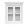 Teamson Home Madison Removable Two-Door Wall Cabinet with Glass Panels, White