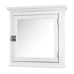 Teamson Home Madison Removable Medicine Cabinet with Mirrored Door, White