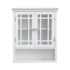 Teamson Home Neal Removable Two-Door Wall Cabinet with Open Shelf, White