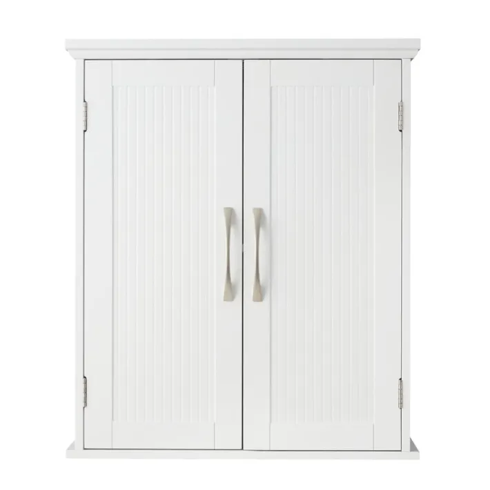 Teamson Home Newport Removable Two-Door Wall Cabinet, White