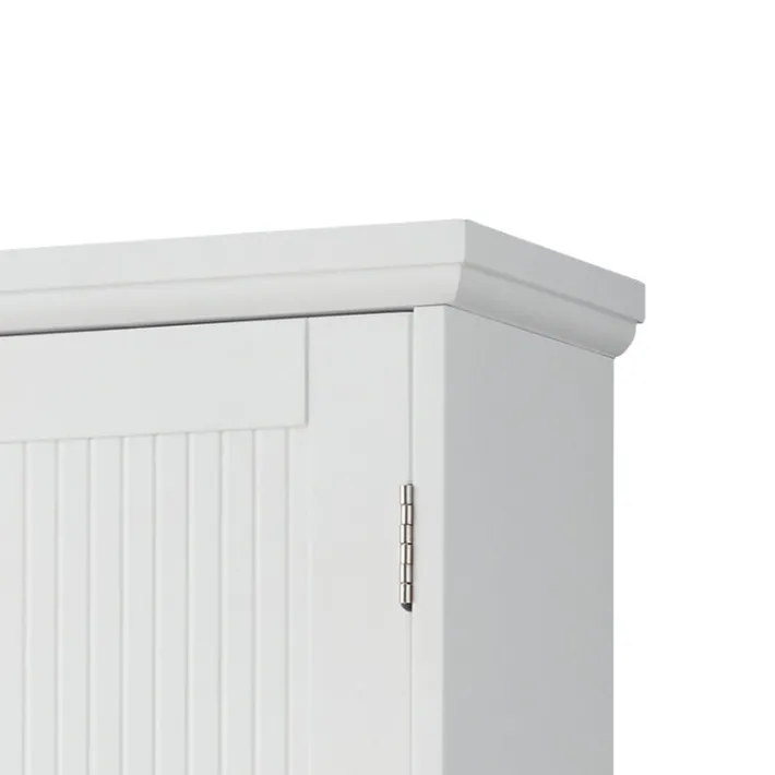 Teamson Home Newport Removable Two-Door Wall Cabinet, White
