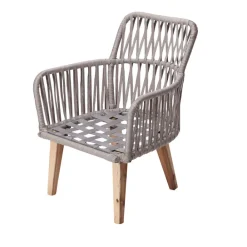 Teamson Home Outdoor 3-Piece Rope & Acacia Wood Patio Set- FINAL SALE