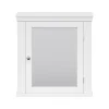 Teamson Home Removable Medicine Cabinet with Mirrored Door, White