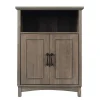 Teamson Home Russell Freestanding Two-Door Floor Cabinet, Salt Oak -FINAL SALE