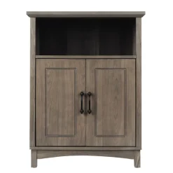 Teamson Home Russell Freestanding Two-Door Floor Cabinet, Salt Oak -FINAL SALE