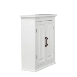 Teamson Home St. James Removable Two-Door Wall Cabinet, White