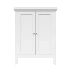Teamson Home Stratford Freestanding Two-Door Floor Cabinet, White