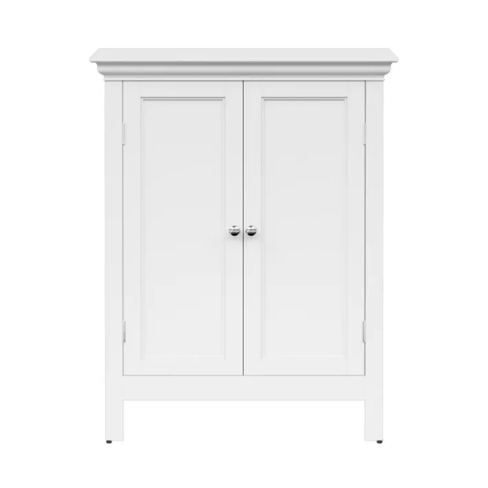 Teamson Home Stratford Freestanding Two-Door Floor Cabinet, White