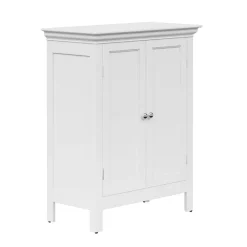 Teamson Home Stratford Freestanding Two-Door Floor Cabinet, White