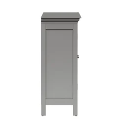 Teamson Home Stratford Freestanding Two-Door Floor Cabinet, Gray