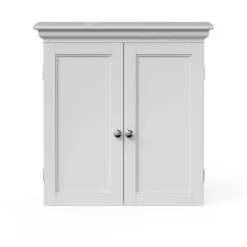 Teamson Home Stratford Removable Two-Door Wall Cabinet, White