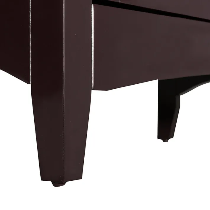 Teamson Home Versailles Floor Cabinet with 2 Shelves, Dark Espresso- FINAL SALE