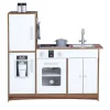 Kids Teamson Kids Little Chef Palm Springs Classic Kids Play Kitchen with Accessories, Natural/White