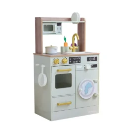 Kids Teamson Kids Little Chef Lake Tahoe Wooden Play Kitchen - Washer & Mini Garden