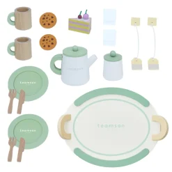 Kids Teamson Kids Little Chef Frankfurt 20-Piece Play Kitchen Tea Party Set, Green