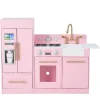 Kids Teamson Kids Little Chef Charlotte Play Kitchen & Refrigerator Set, Pink
