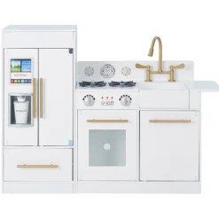 Kids Teamson Kids Little Chef Charlotte Modern Play Kitchen, White/Gold